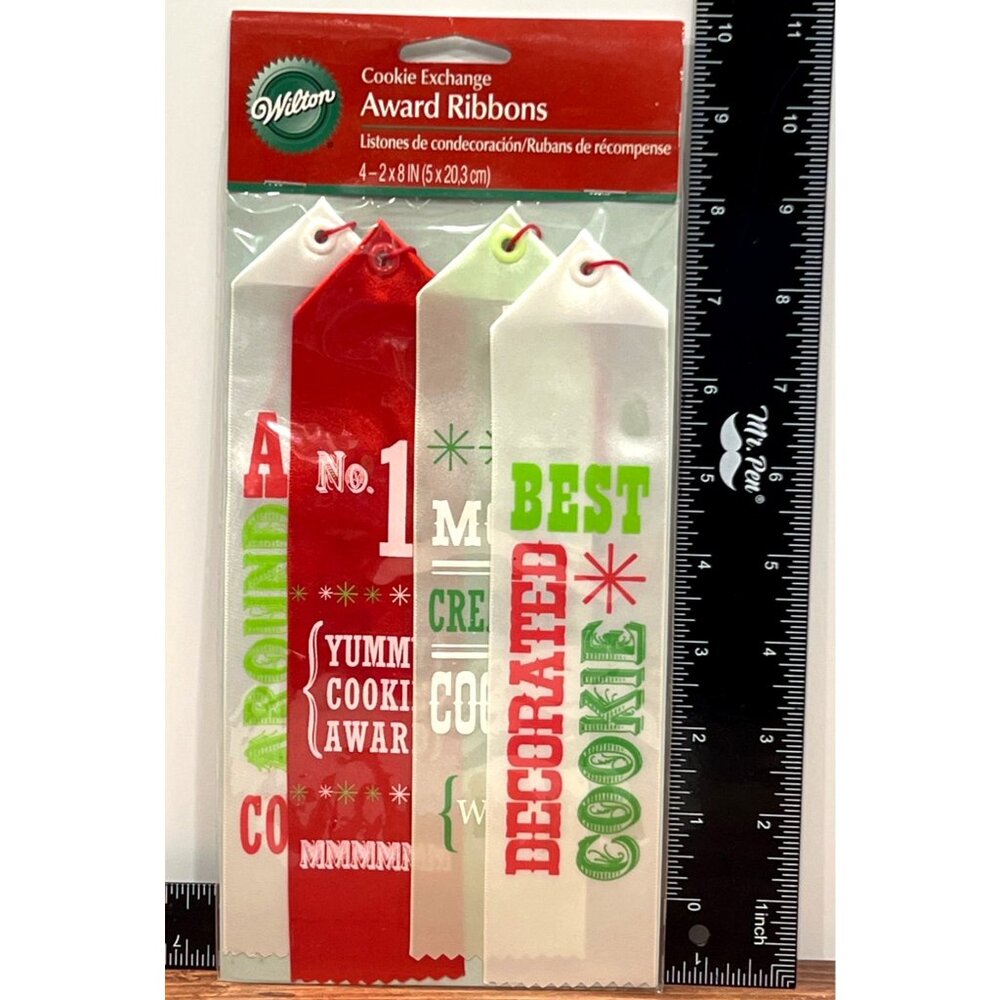 Wilton Cookie Exchange Award Ribbons 4-Pack 1210-1008